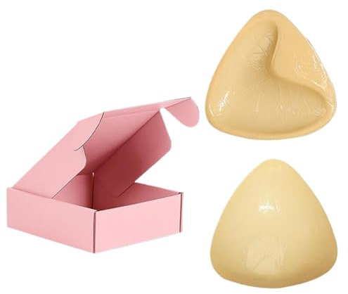 Sticky BH Inlägg - Silikon triangel Push Up Pads | Återanvändbara självhäftande bh-kupor | Osynliga lyftkuddar | Vattentäta dubbelsidiga inlägg för klänning Bikini badkläder Vardagsbruk