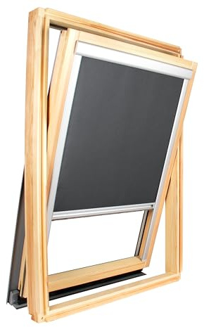 Avosdim, Verdunkelungsrollo für ähnliche und kompatible Vélux-Dachfenster, für MK08, Anthrazitgrau