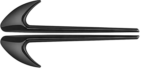 ALINZO 2 X Auto Kotflügel Aufkleber, Auto Seitenlüftungs Dekorationsaufkleber, Styling Nachrüst Außenzubehör, Für Mercedes Be-nz W221 W463 W205 W212 W213 W220 W210 W204 W202 W177,Black