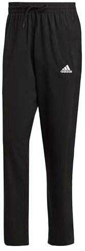 adidas Herren Aeroready Essentials Stanford Open Hem Embroidered Small Logo Pants, Black, L Short