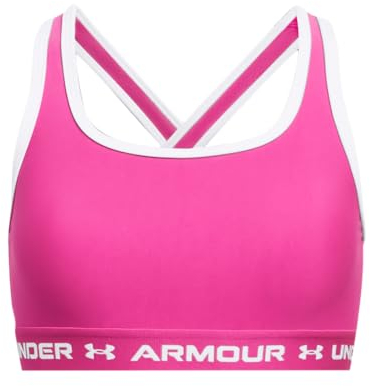 Under Armour Damen UA Crossback Mid Bra, Sport BH mit mittlerer Unterstützung und herausnehmbaren Körbchen, kühlender, schweißableitender BH