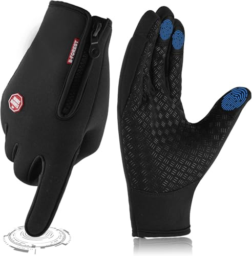 Winter Thermal Gloves For Cycling Bike Riding Driving Golf Netball Touchscreen Windproof Anti-Slip Warm Handwear Men Women Ladies Gloves For Outdoor Sport Daily Work Running Fishing Walking Climbing