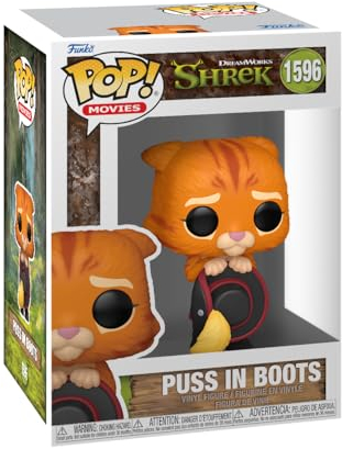 Funko Pop Movies: Shrek Dream Works 30th,Puss In Boots In Boots, Figura de Vinilo Coleccionable, Idea de Regalo, Mercancia Oficial, Juguetes para Niños y Adultos, Movies Fans