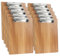 (Lot de 10) Porte-Blocs A5,Porte-Bloc en Bois avec Pince,Planchettes à Pince Avec Clip et Trou de Suspension