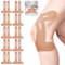 FDEETY 10 Stück Kinesiologisches Band Knie Tape Gesicht Falten Precut Kinesiotapes Knie Kinesiologie Tape Physio Tape Patella Band Vorgeschnittenes Muskeltape(Beige)