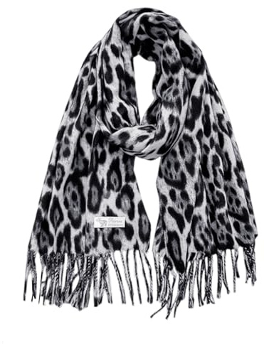 1 Piece Leopard Print Scarf, Tassel Scarf, Soft Warm Scarf, Autumn And Winter Scarf, Long Scarf, Women'S Scarf
