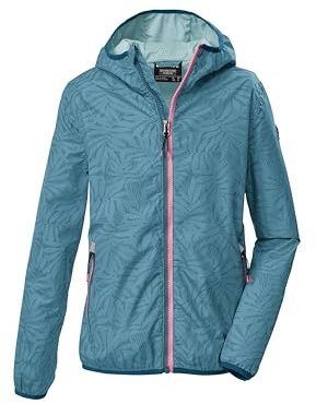 Killtec Bambine e ragazze Giacca funzionale/giacca antipioggia impermeabile con cappuccio KOS 163 GRLS JCKT, sturmblau, 128, 44359-000