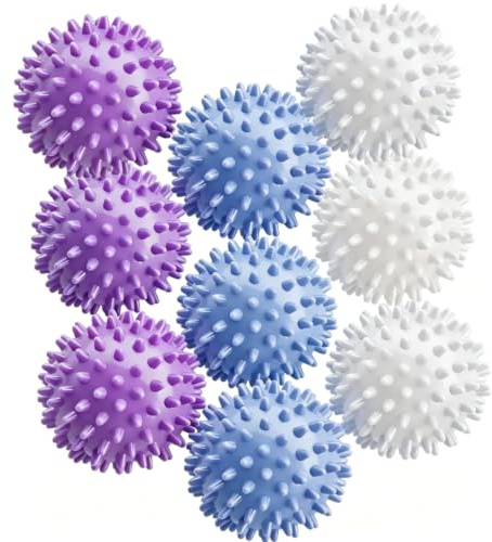 9pcs Balle de Sechage Seche Linge Boule de Lavage Machine a Laver | Entretien, Doux, Fibres, Réduction, Plis, Capture, Peluches, Séchage, Accéléré, Utilisation, Prolongée, Qualite, Solid