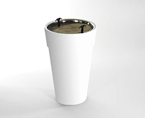 Portacenere da esterno e interno Easy colore bianco - posacenere da terra