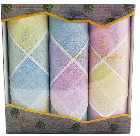 CKM Damentaschentuch klassisch 3-er Box