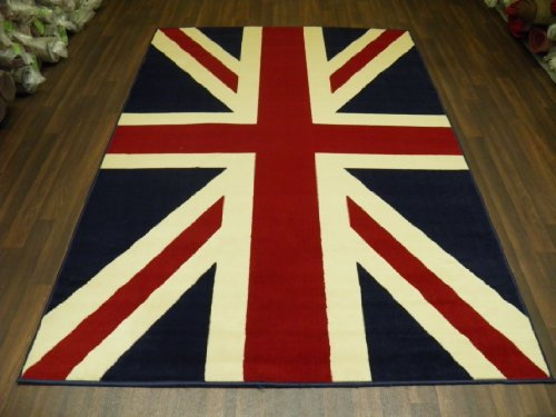 Retro Union Jack Design 160cm x 225cm Approx 8x5 Rug/Carpet