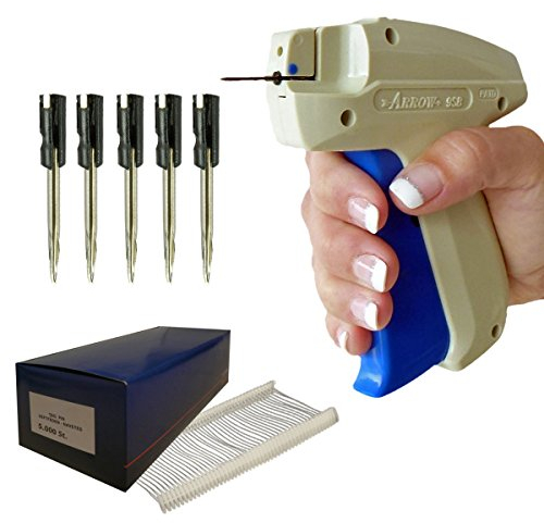 HUTNER Etikettierpistole Set: Heftpistole Arrow 9SB + 5.000 Heftfäden 25 mm Standard + 5 Nadeln Standard