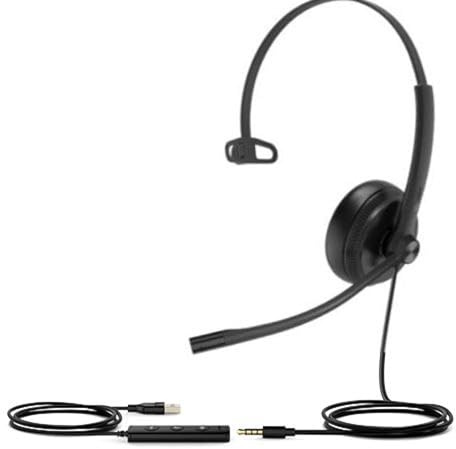 Yealink UH34 SE Mono UC USB-A Monaural Headset mit Noise Cancelling Mikrofon