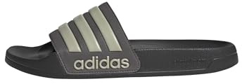 adidas Unisex Adilette Shower Slides, charcoal/putty grey/carbon, 40.5 EU