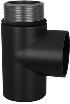 Radiator Dual Fuel Towel Rail Electric Heating Element Conversion Radiator T-Piece - Black