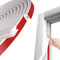 Weather Stripping, White D-Shaped Rubber Seal Strip for Doors/Windows, Self-Adhesive Door Soundproof Weatherstripping for Door Frame Window Insulation Gap Blocker 20 Ft