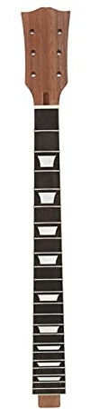 ETYUDPABV Mástil de Guitarra eléctrica, 65,5 cm, Caoba, 22 trastes, Piezas de Repuesto de diapasón de Palisandro