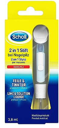 Scholl 2-in-1 Stift bei Nagelpilz - Neuartig entwickeltes System zur Behandlung von Nagelpilz und Pilzinfektionen - Wirkt direkt an der Quelle