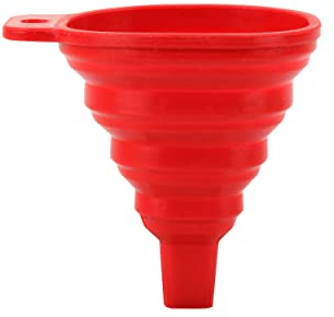 APA 31364 Silikon-Trichter, faltbar, für Auto, rot