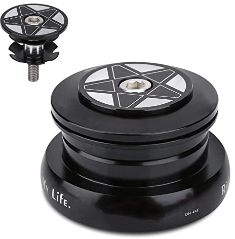 Juego de dirección para Bicicleta con rodamiento Externo: aleación de Aluminio, Cuadro de Tubo Recto de 44 mm, Accesorio para Bicicleta para una conducción Suave, Ligero y Duradero.
