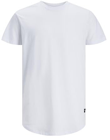 JACK & JONES Herren JJENOA Tee SS Crew Neck NOOS 12113648, White/REG, XXL