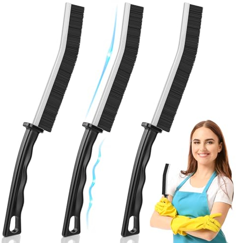 3pcs Cepillo de Limpieza de Grietas, Cepillo para Limpiar Juntas, Cepillos Limpieza Hogar, Cepillo Fino para Limpiar Juntas, Limpieza Profunda de Cocinas, Baños, Puertas, Ventanas, Azulejos