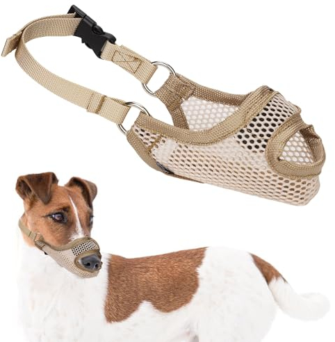 Maulkorb für Großer Mittelgroßer Kleiner Hund, Weich Maulkorb Gegen Bellen mit Öffnung vorne Atmungsaktiv Maulkorb Gegen Kauen Maulkorb für Hunde Geschenk für Haustiere (S)