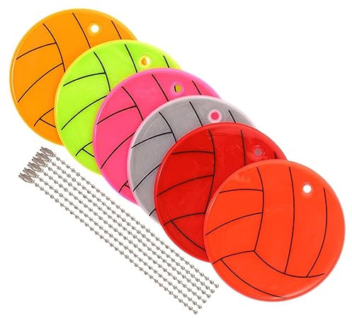 CORHAD 6stücke Teiliges Reflektor Schlüsselanhänger Für Rucksack Und Fahrrad Kompakt Aus Strapazierfähigem Sichtbar Bei Dunkelheit Multifarbig Wasserfest Für Schulranzen Und Sichere Nacht