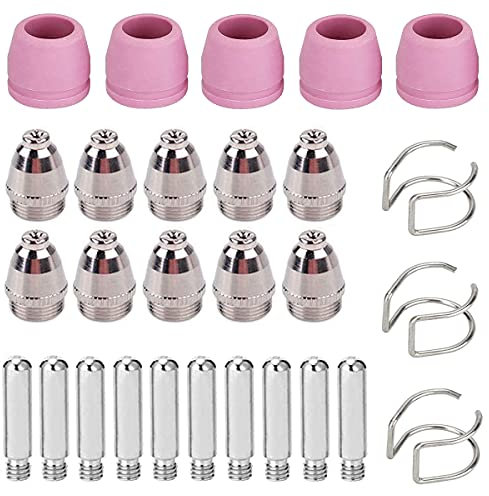 EATBALE 28pcs SG-55 AG-60 Plasma Cutter Torch Consumables Kit Tips Consumable Accessories