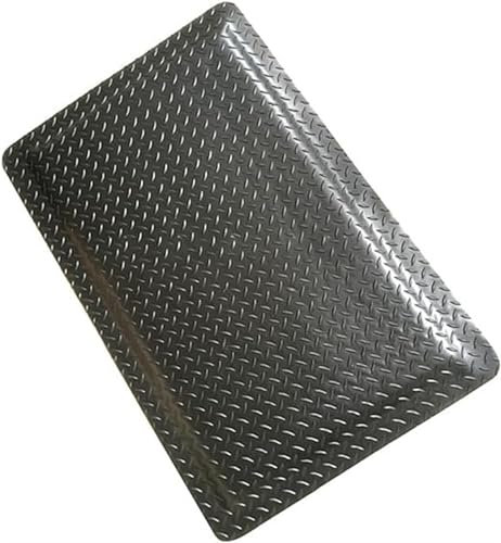 Matte für den Arbeitsplatz, schwarz, 70 x 30 cm, langlebig und bequem, Diamant-Schwamm-Design, strapazierfähig, Anti-Ermüdungsmatte für den industriellen Einsatz