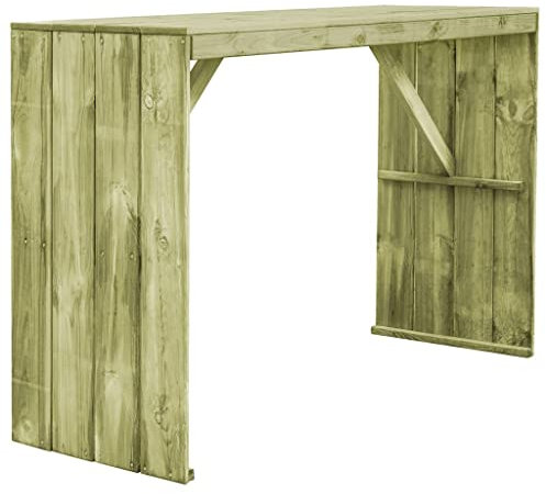 Generisch jiangboyue-44902 Table de bar en pin imprégné 170 × 60 × 110 cm