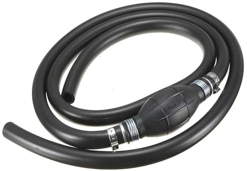 BAPPKON Handpumpe, Pumpe zum Um für Öl, Benzin, Diesel & Wasser Pumpe | 2m Schlauch | Vakuum-Saugpumpe mit Gummi-Griff | Ideal für Auto, Boot, Aquarium & Garten