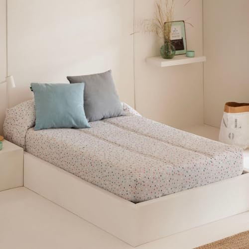 Lanovenanube Edredón Ajustable Trazo Cama 90 Algodón Poliéster 150 g