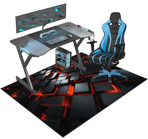 200 x 250 cm Tappeto per Sedia Gaming, Tappetino per Sedia da Ufficio, Tappetini per Sedia da Ufficio per Pavimenti in Legno Duro Tappetino Protettivo Antiscivolo Ufficio protettore del pavimento