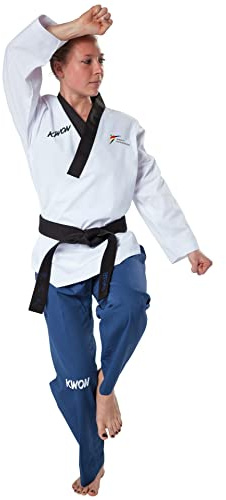 Kwon Poomsae Anzug Grand Damen weiß/blau