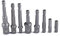 Fongmore Set di 8 adattatori per presa a percussione con attacco esagonale con dado quadrato per trapano elettrico a 1/4 3/8 1/2 Set di adattatori per presa a batteria