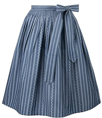 Stockerpoint Women's Claire Dirndl Apron, Smoke Blue, One Size
