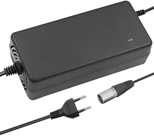 Hauteook 54.6V 2A Li-Ion caricabatteria Dotato di 3 Pin XLR Compatibile E-Bike E-Scooter Adattatore di Alimentazione 13S 48V