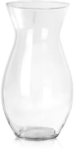 DARENYI Clear Flower Vase 23cm Glass Vase Modern Home Decor for Home, Office, Wedding