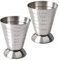 2pcs Jigger para barman 75 ml de cóctel de acero inoxidable Copa de medición con cóctel profesional de
