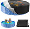 YAOZUP Copertura Piscina Rotonda, Copertura per Piscina per Cani con Coulisse, PVC Impermeabile e Resistente, Telo Copri Piscina Estivo e Invernale, UV-resistente per Estate e Inverno (160x30cm)