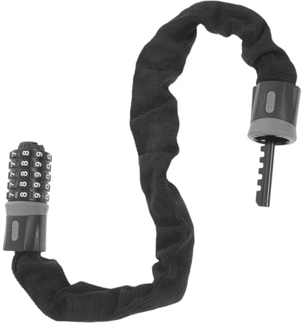 DECOMELODY Candado Para Motocicleta Candado Antirrobo Cadena Bici Seguridad Bicicleta Aleación De Aluminio y Acero Fácil De Usar
