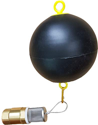 Schwimmer mit VA Saugkorb und 1 Zoll Rückschlagventil für Saugschlauch - Fussventil geeignet für Gartenpumpe, Schwengelpumpe, Jetpumpe - Qualitäts Ventil mit Messingklappe