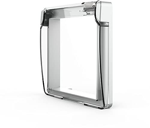 LIVOLO Schutzabdeckung IP 44 Spritzwassergeschützt für LIVOLO Steckdosen, Grau VL-C7-1WF-15