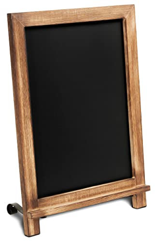 Rustic Torched Tabletop Chalkboard Sign/Hanging Magnetic Wall Chalkboard/Small Countertop Chalkboard Easel/Kitchen Countertop Memo Board / 12 x 17 in. Weddings, Birthdays, Baby Announcements