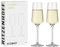 Ritzenhoff 6111008 - Copa de champán 200 ml - Serie Lichtweiss 2 piezas, Set 3 con oro auténtico, para 200 ml - Made in Germany