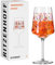 RITZENHOFF 2841016 Aperitif-Glas 500 ml - Serie Sommerrausch Nr. 16 - Aperizzo-Glas Laub-Motiv Orange - Made in Germany