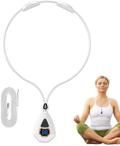 Drenaje Linfático Masajeador De Cuello, Masaje De Cuello Con Alivio Linfático Ems, Masajeador De Cuello Y Hombros Con Calor, Masaje De Cuello Con Pulso Eléctrico, 5 Modos Y 15 Engranajes De Intensidad