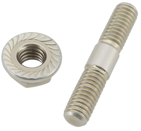 LT Easiyl 4 pernos de acero inoxidable M6 prisioneros con tuercas para muebles para motocicletas y coches M6 x 32 mm