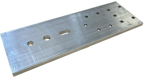 Lot de 1 ancrages de montage en aluminium 6060, 8 x 80 x 230 mm, pour fenêtres et portes en aluminium, griffes de fenêtre robustes, plaques de montage universelles pour profilés en aluminium